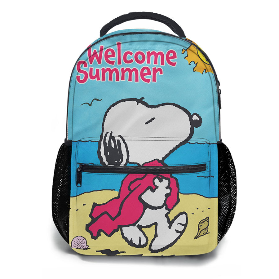 Peanuts Summer Beach Snoopy School Backpacks