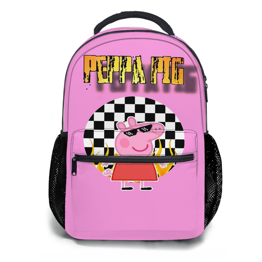 Peppa Pig Hype Sticker Square School Backpacks