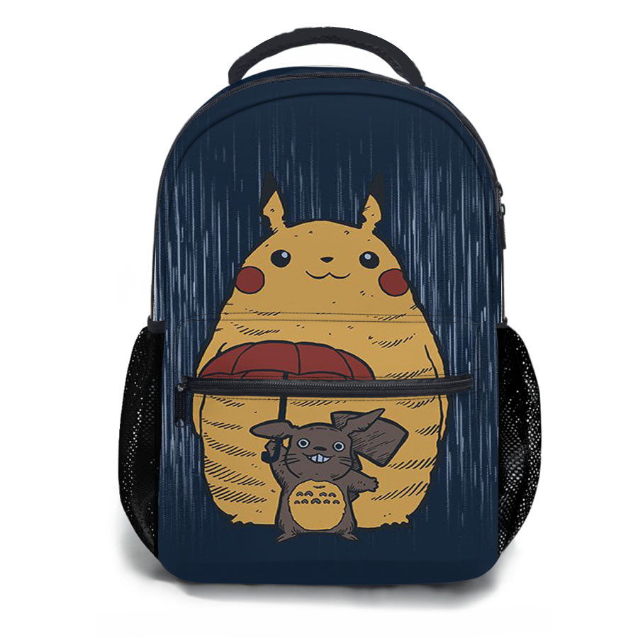 Pikachu Totoro School Backpacks
