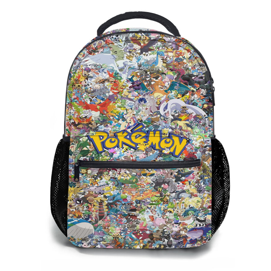 Pokemon All Character Collage School Backpacks