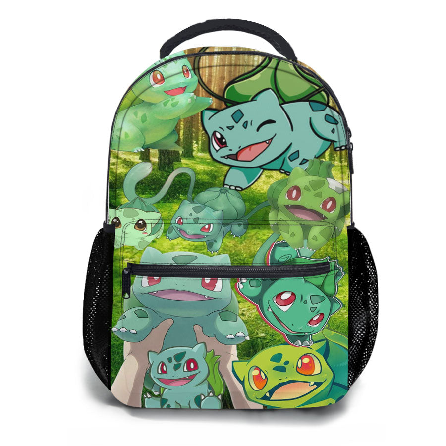 Pokemon Bulbasaur Collages School Backpacks