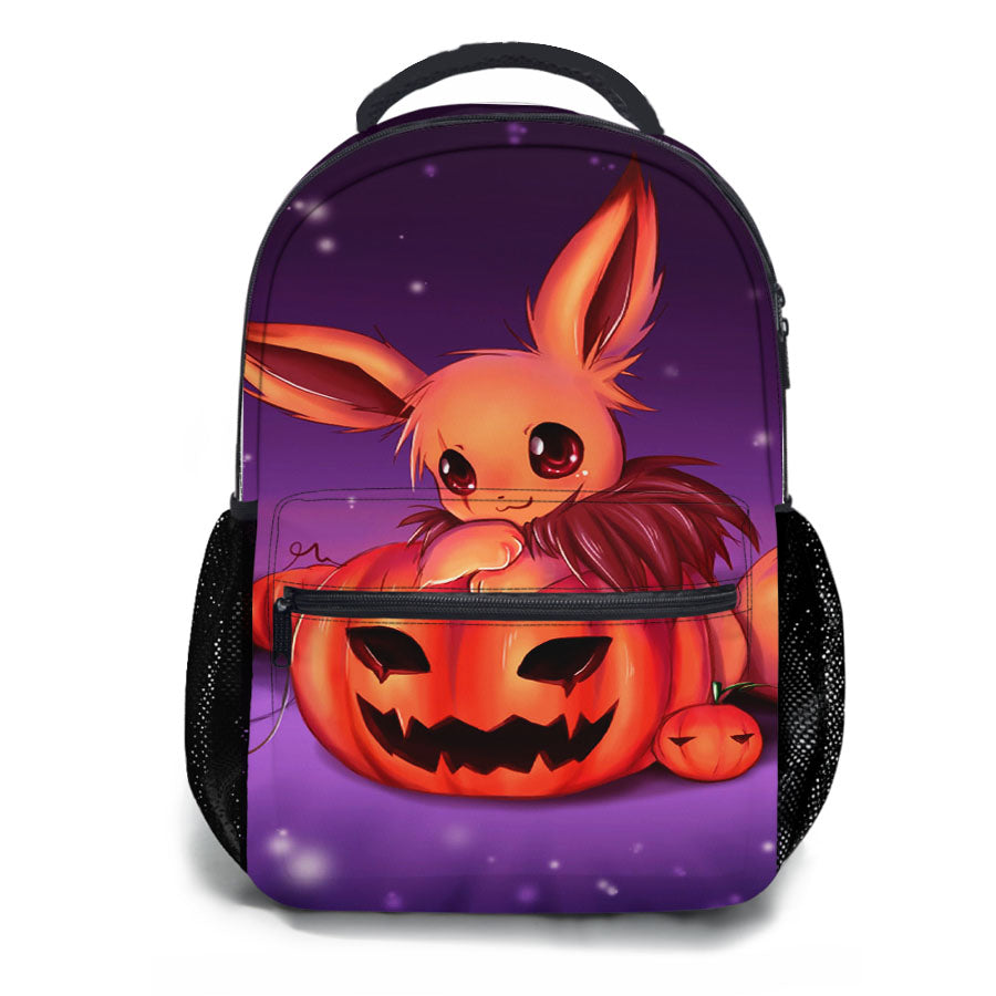 Pokemon Night Halloween School Backpacks