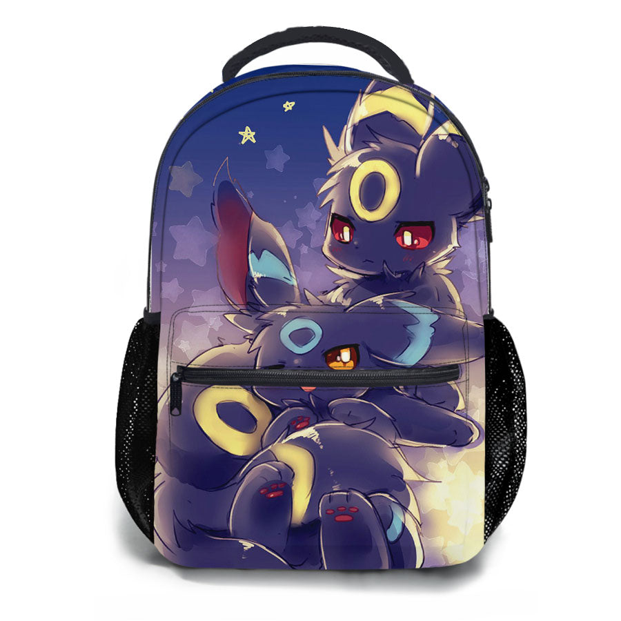 Pokemon Shiny Umbreon Doodle School Backpacks