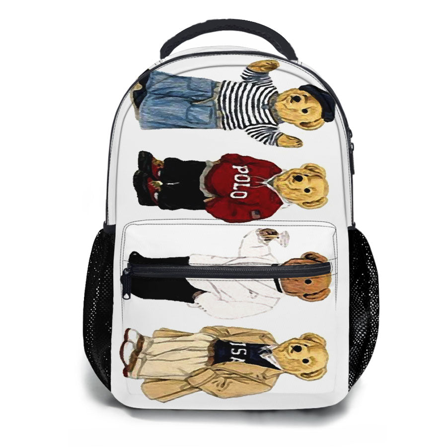 Polo Bear Collaction Usa School Backpacks