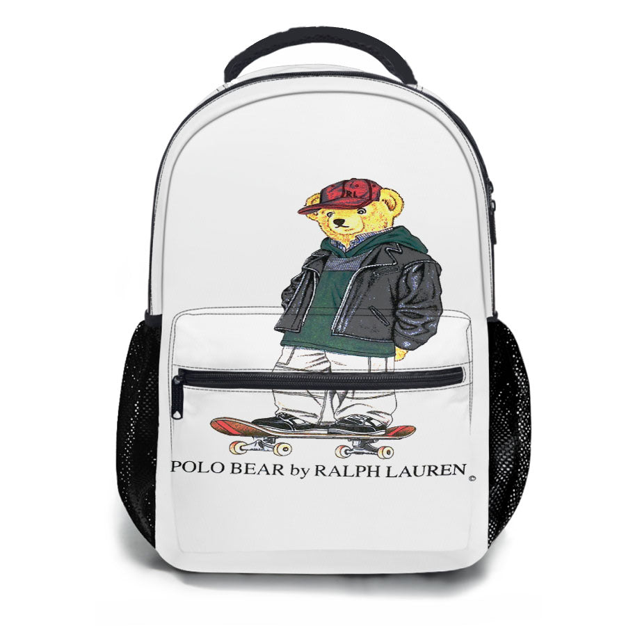 Polo Bear Skateboard Snowboard School Backpacks
