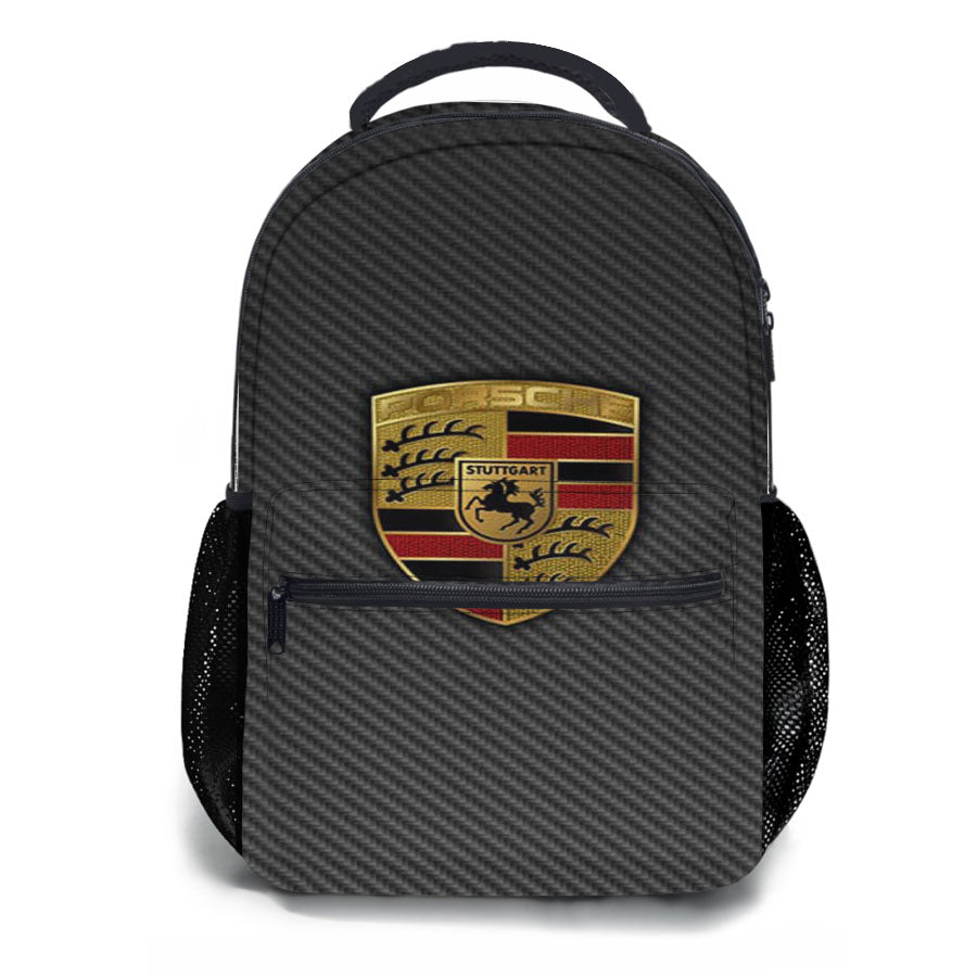 Porsche Badge Logo School Backpacks
