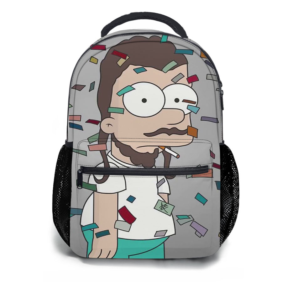 Post Malone Simpsons School Backpacks