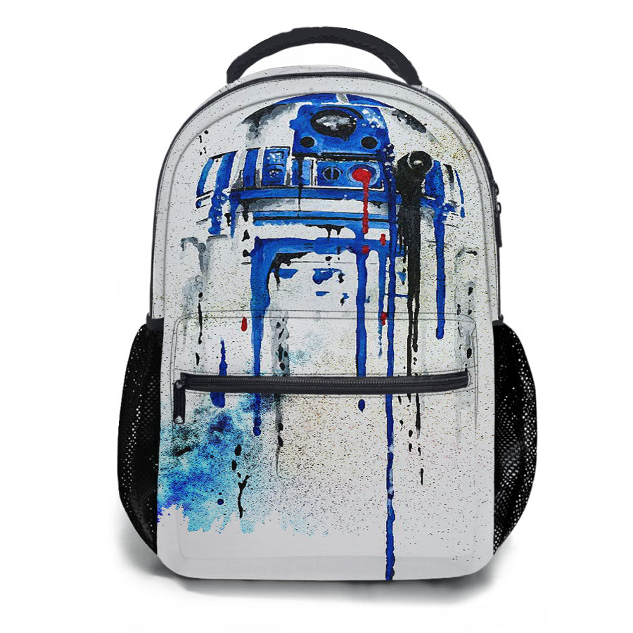 R2D2 Star Wars Paint School Backpacks