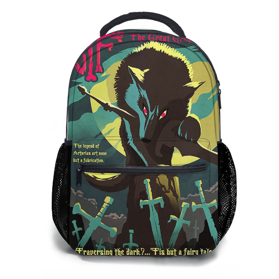 Sif Grey Wolf Dark Souls School Backpacks