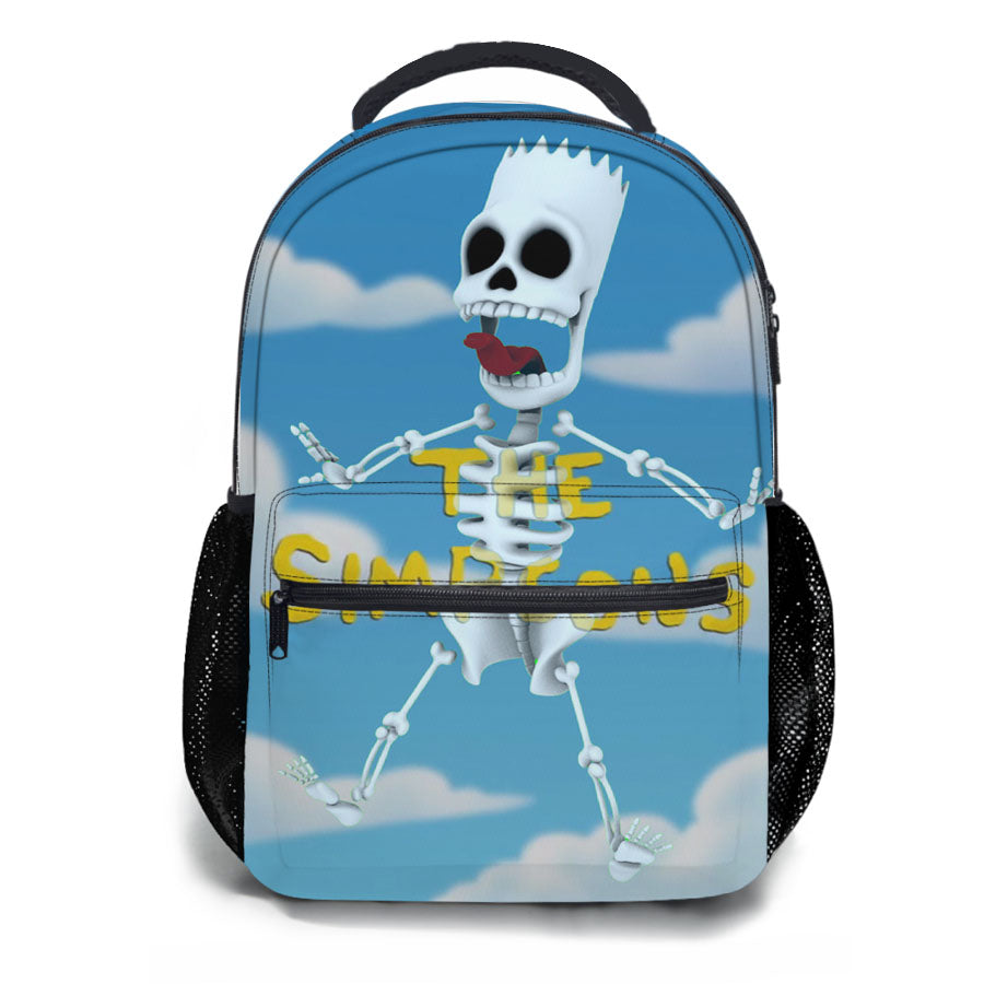 Skeleton Bart Simpsons School Backpacks