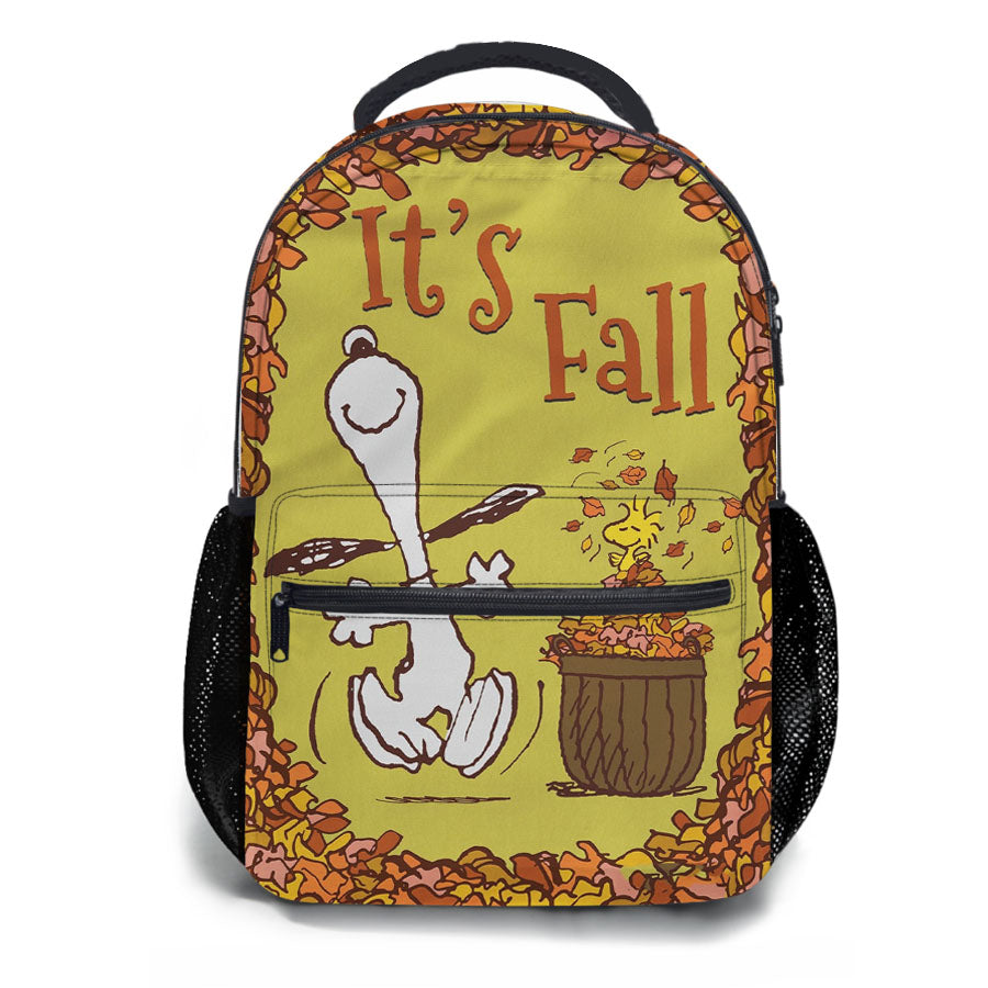 Snoopy And Woodstock Fall School Backpacks