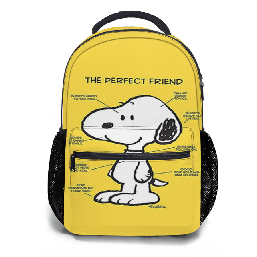 Snoopy Dog Perfect Friend School Backpacks