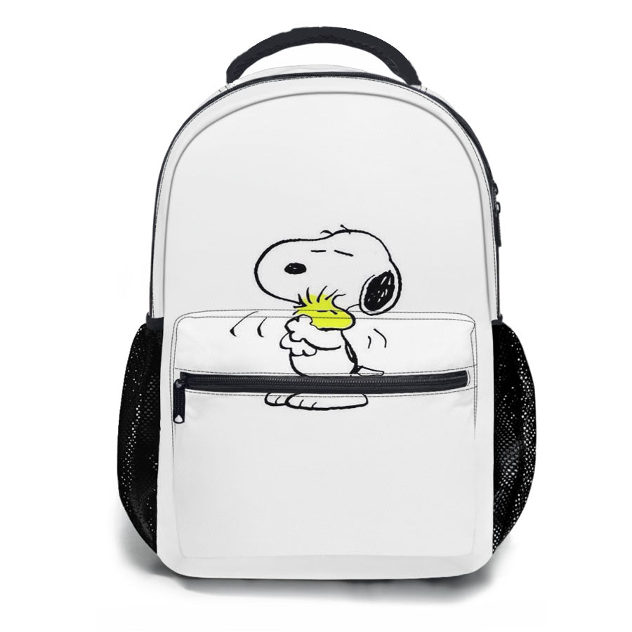 Snoopy White School Backpacks