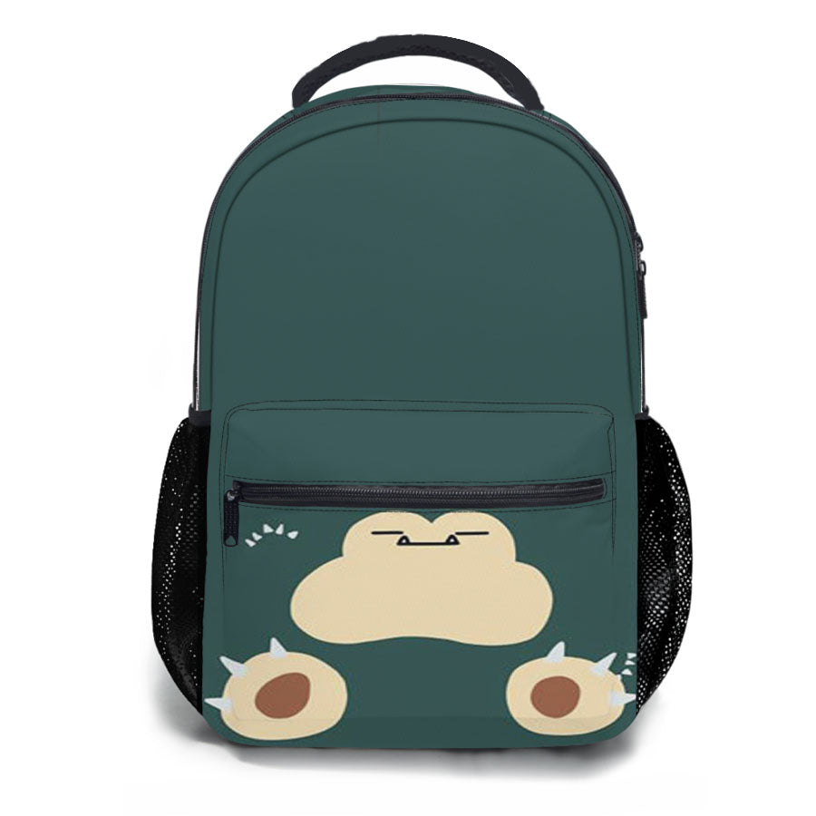 Snorlax Cartoon School Backpacks