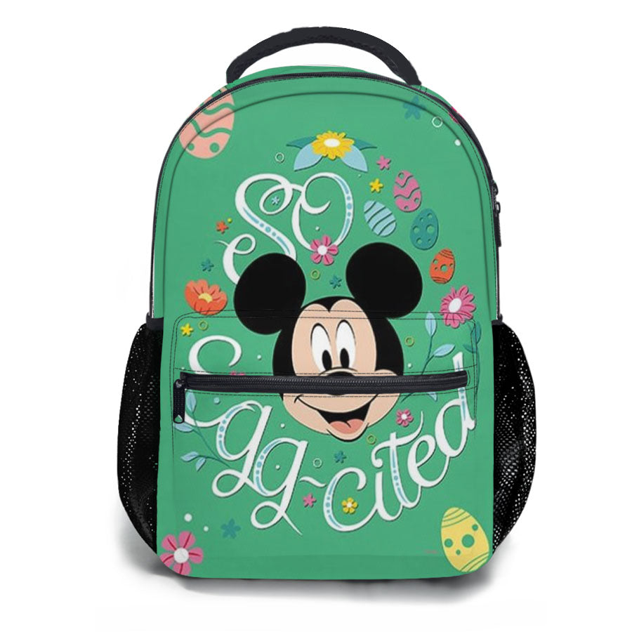 So Egg-Cited Easter Mickey Mouse School Backpacks