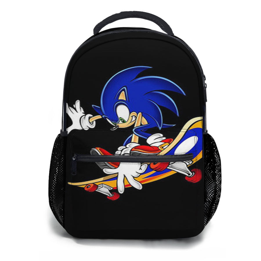 Sonic The Hedgehog Skateboard School Backpacks