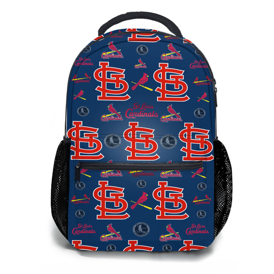 St Louis Cardinals Logo Pattern School Backpacks