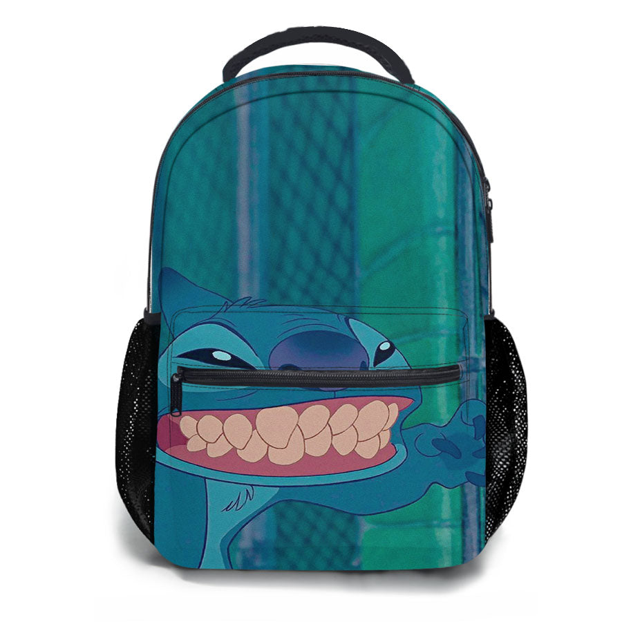 Stitch Show Your Strong Teeth School Backpacks
