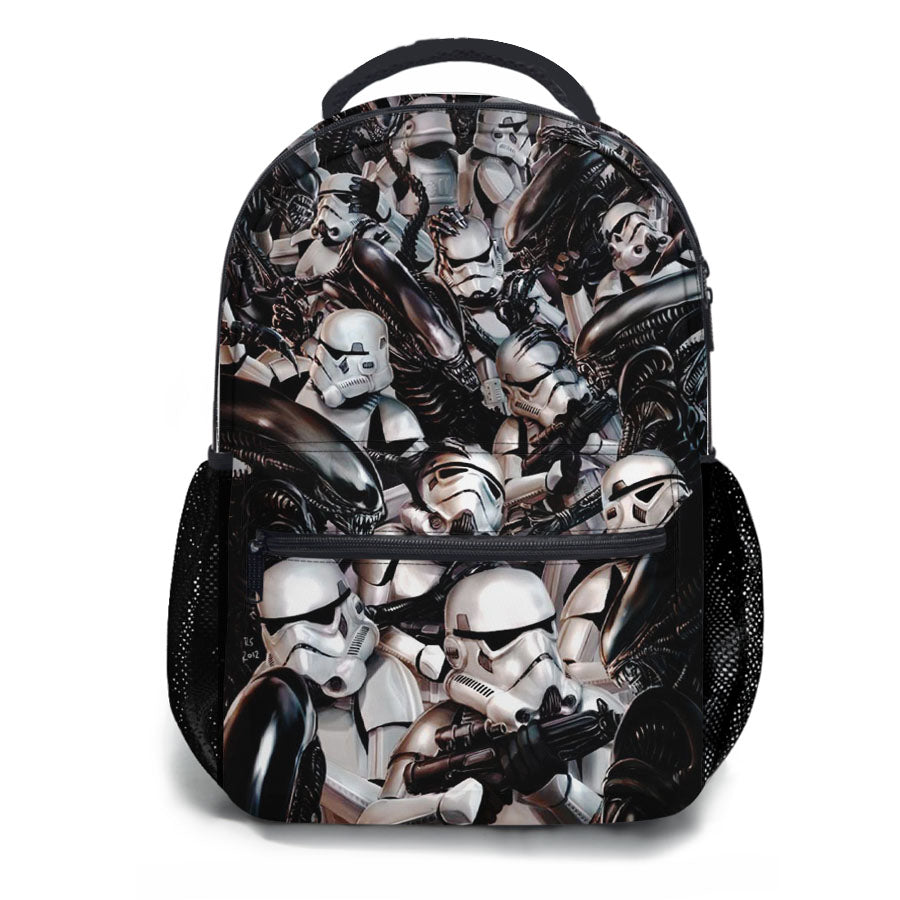 Stormtroopers Vesrus Aliens School Backpacks