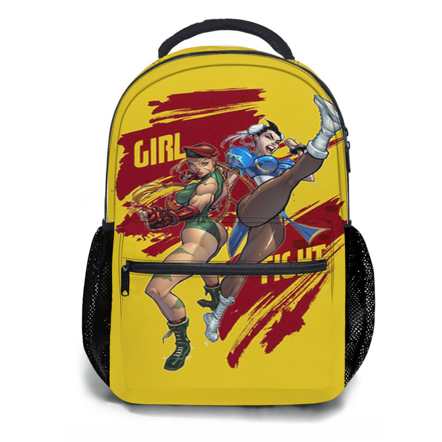 Street Fighter Girl School Backpacks
