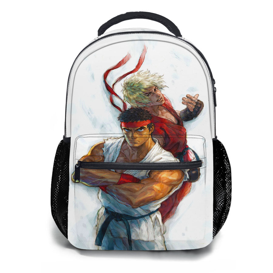 Street Fighter Ryu And Ken School Backpacks