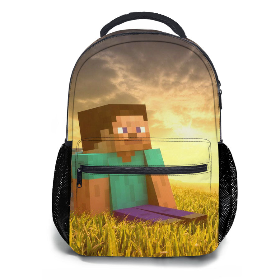 Sunset With Minecraft School Backpacks