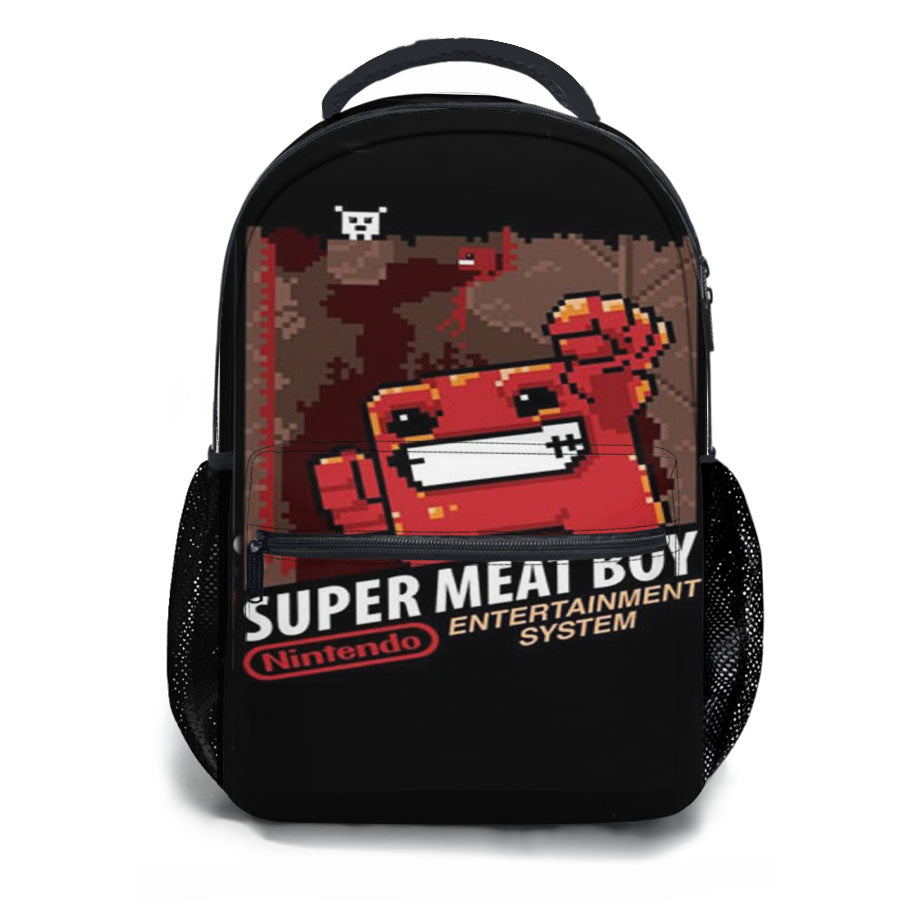 Super Meat Boy Game School Backpacks