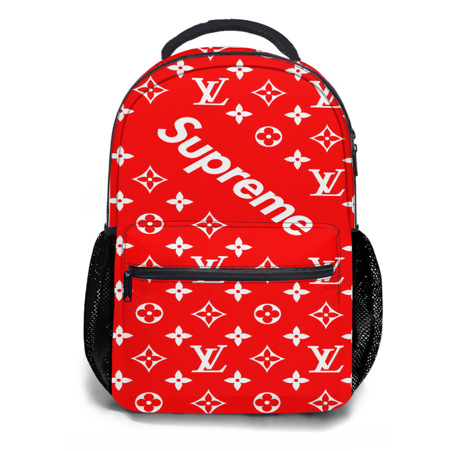 Supreme Lv Red School Backpacks