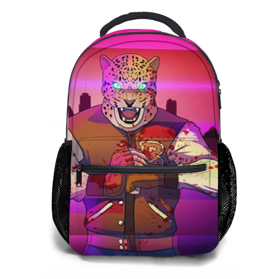 Tekken Hotline Miami School Backpacks