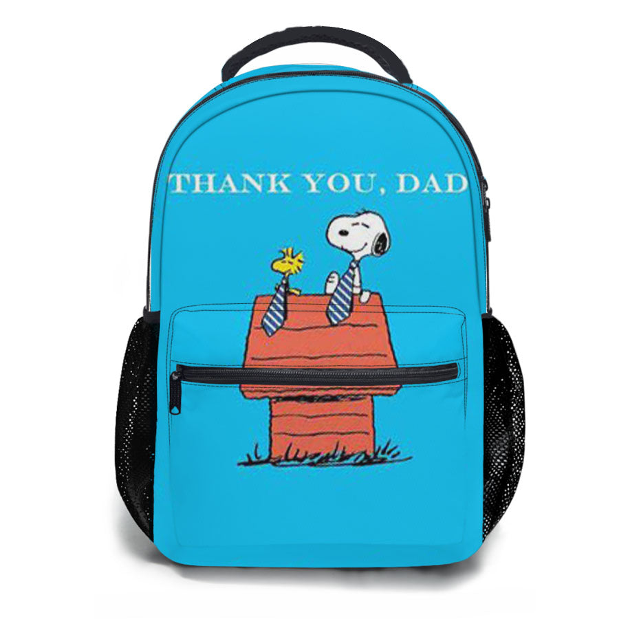 Thank You Dad Snoopy School Backpacks