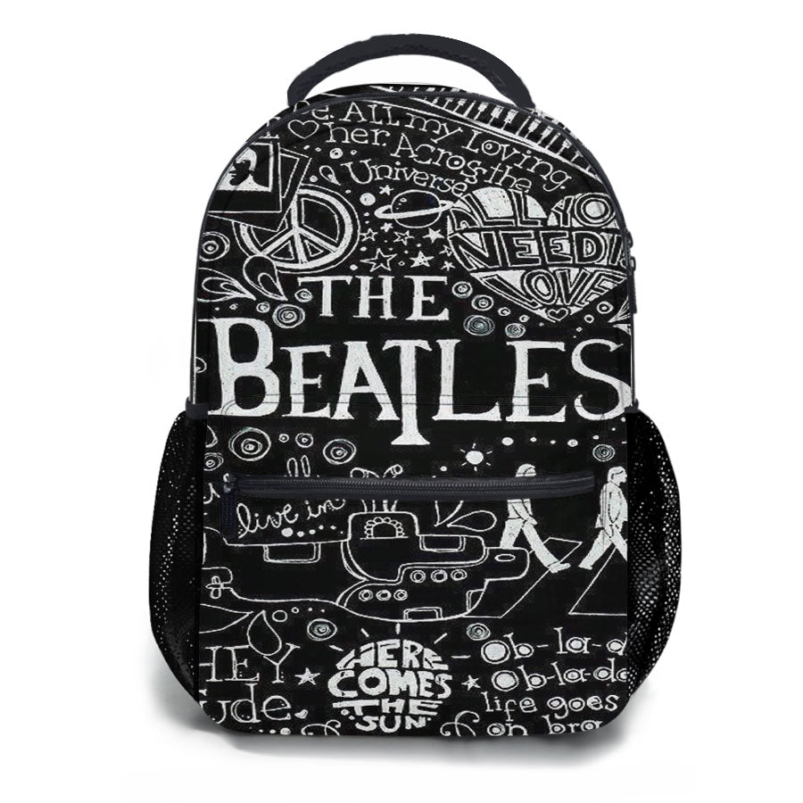 The Beatles Art Mozaik School Backpacks