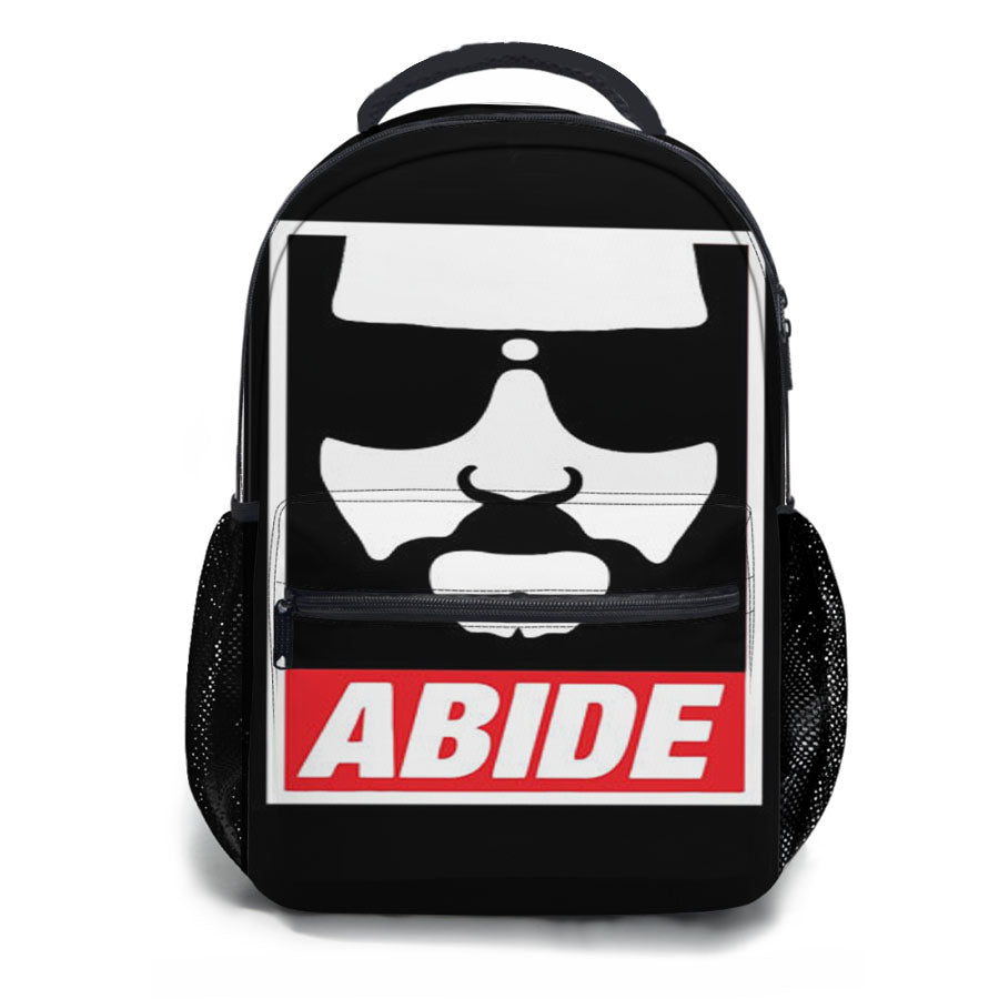 The Big Lebowski Abide School Backpacks