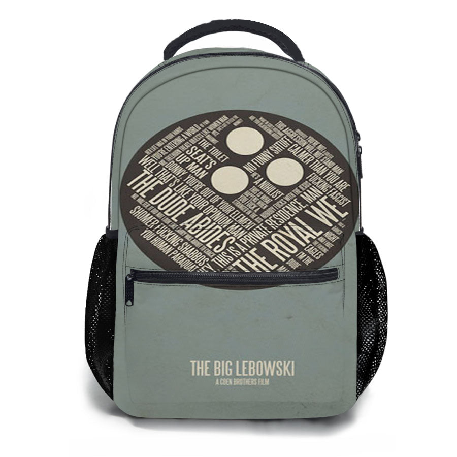 The Big Lebowski Circle School Backpacks