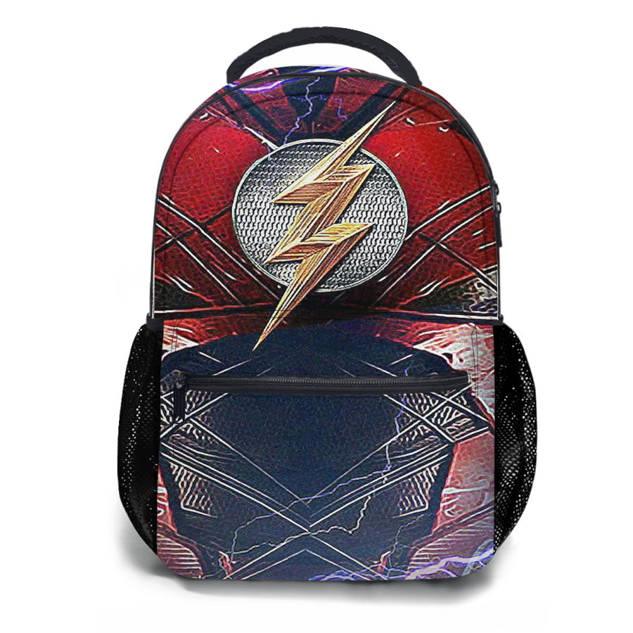 The Flash Chest Logo School Backpacks