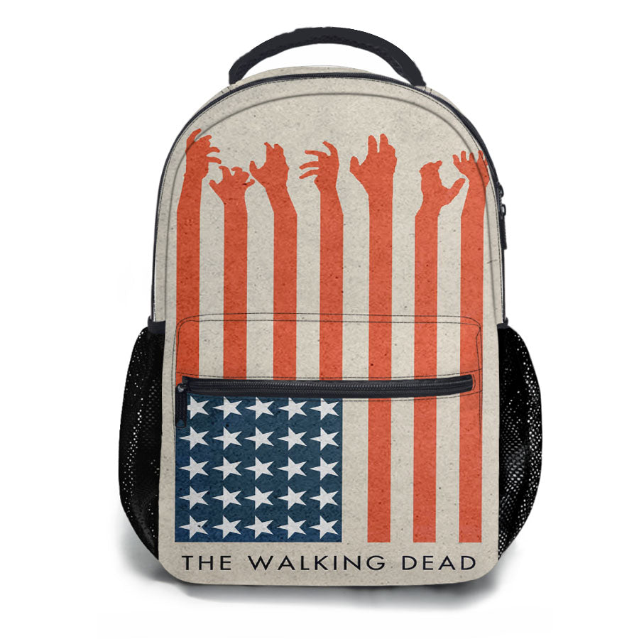 The Walking Dead America Flag School Backpacks