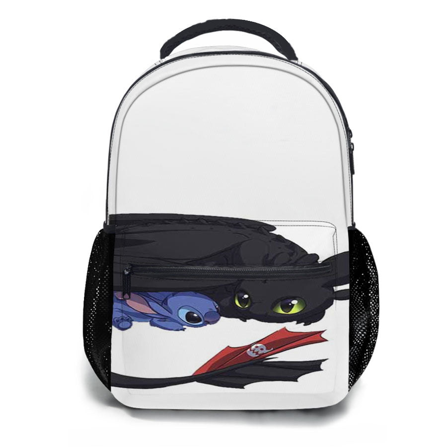 Toothless And Stitch School Backpacks