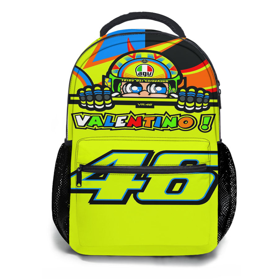 Valentino Rossi 46 Vr46 School Backpacks