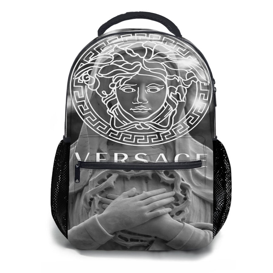 Versace Statue School Backpacks