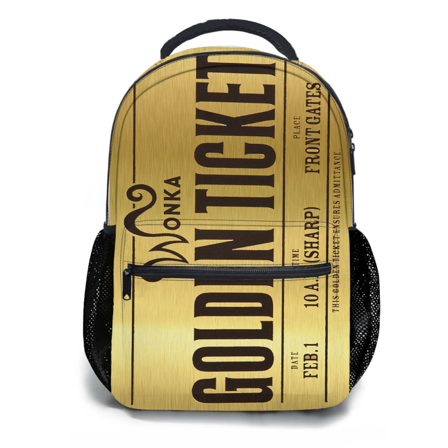 Wonka Golden Ticket School Backpacks