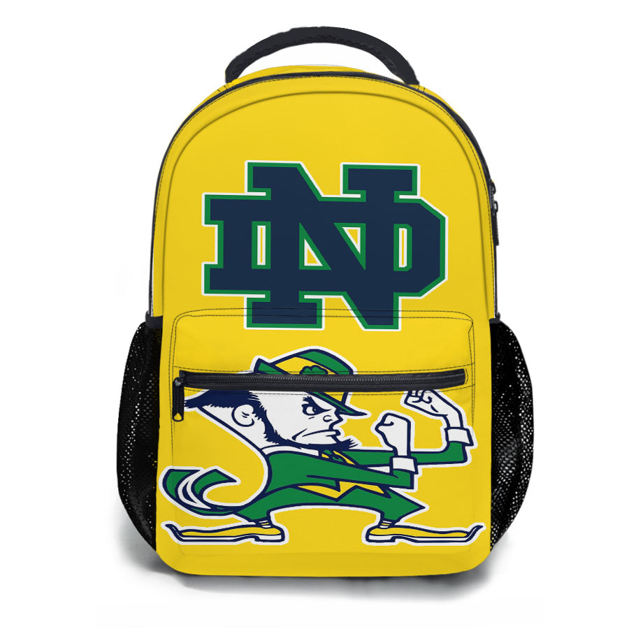 Yellow Notre Dame Fighting Irish School Backpacks