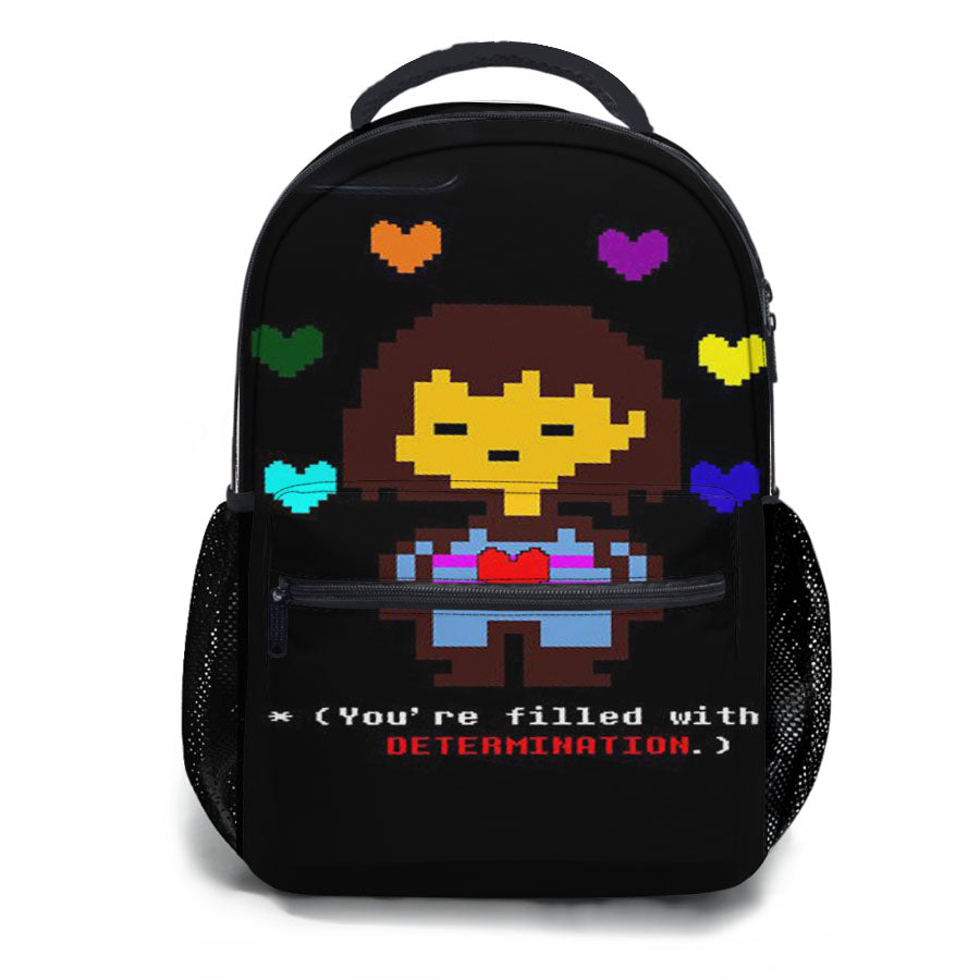 You Are Filled With Determination Undertale Quotes School Backpacks