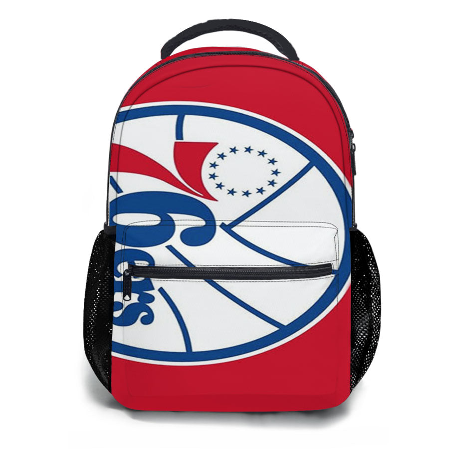 76Ers Blu White Red School Backpacks