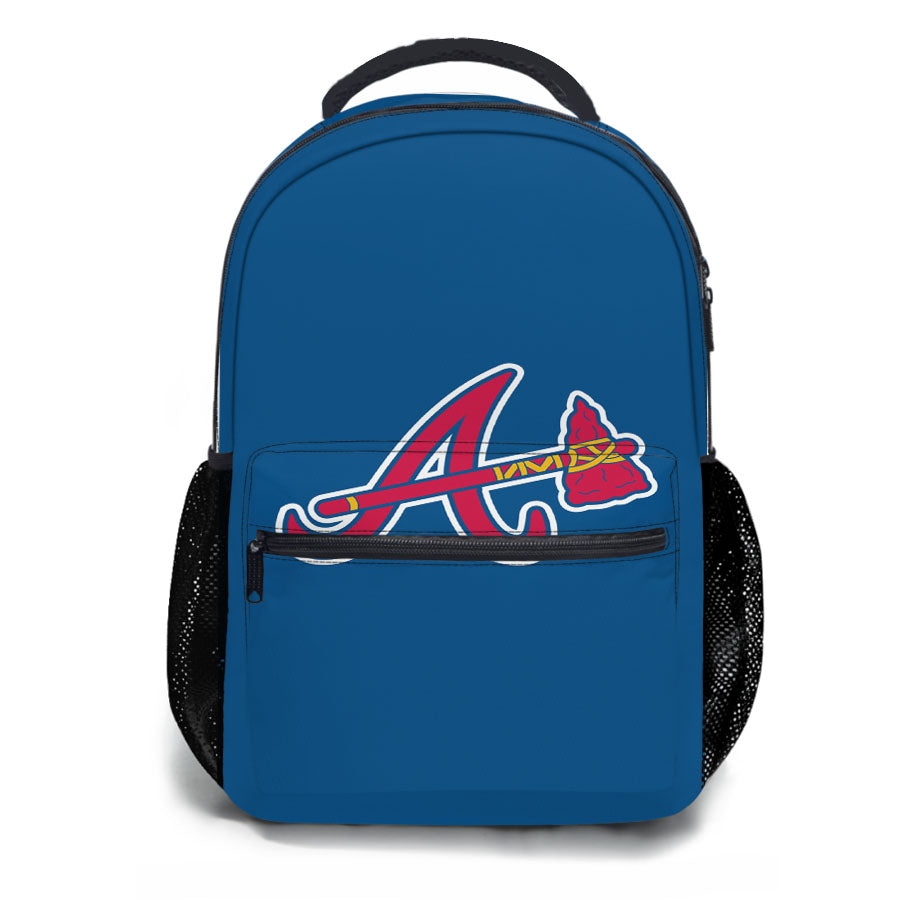 Atlanta Braves Logo Blue School Backpacks