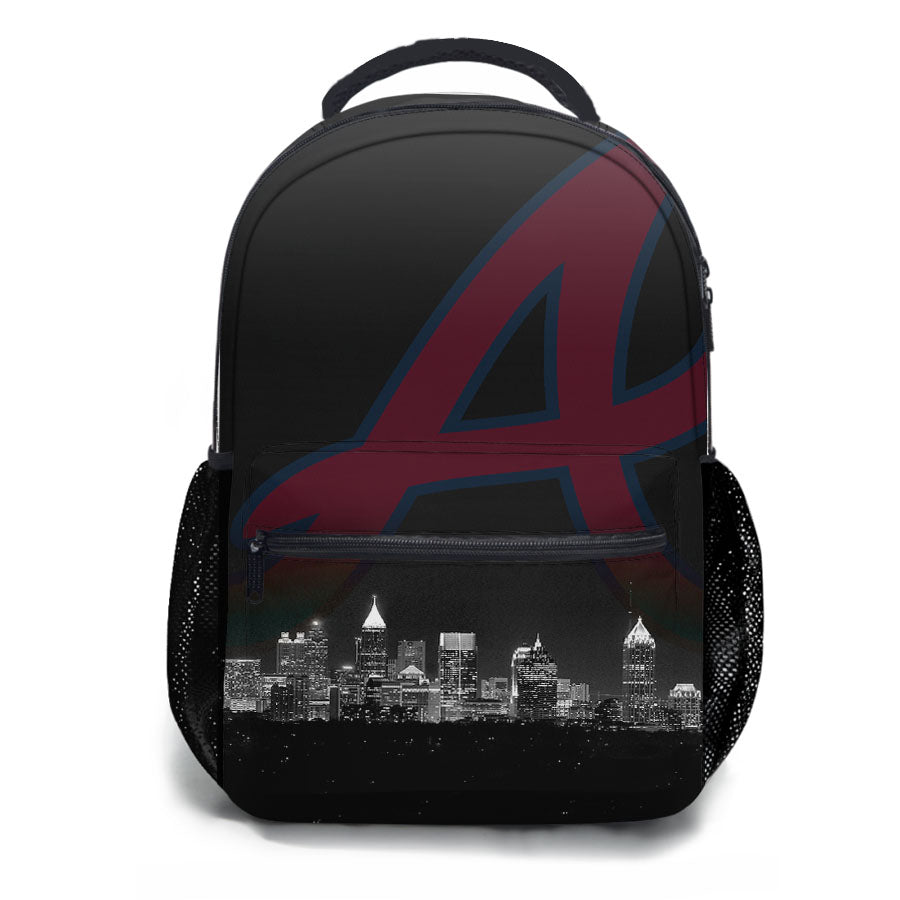 Atlanta Braves Night City School Backpacks