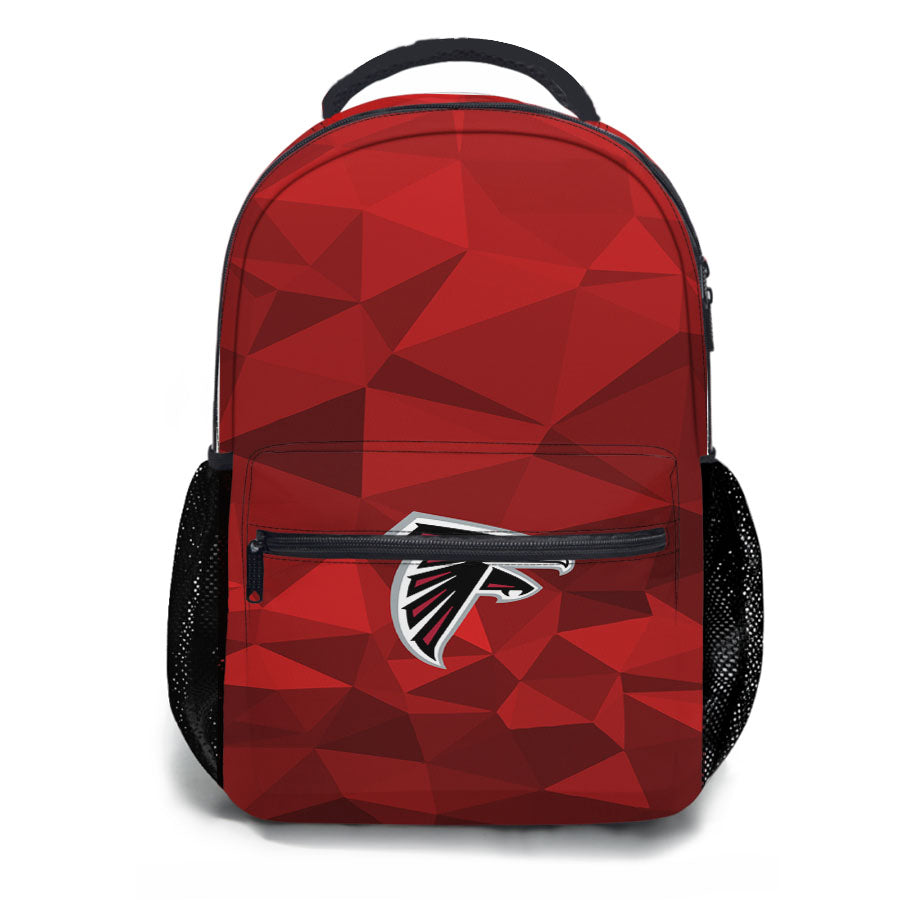 Atlanta Falcons Red Geometric School Backpacks