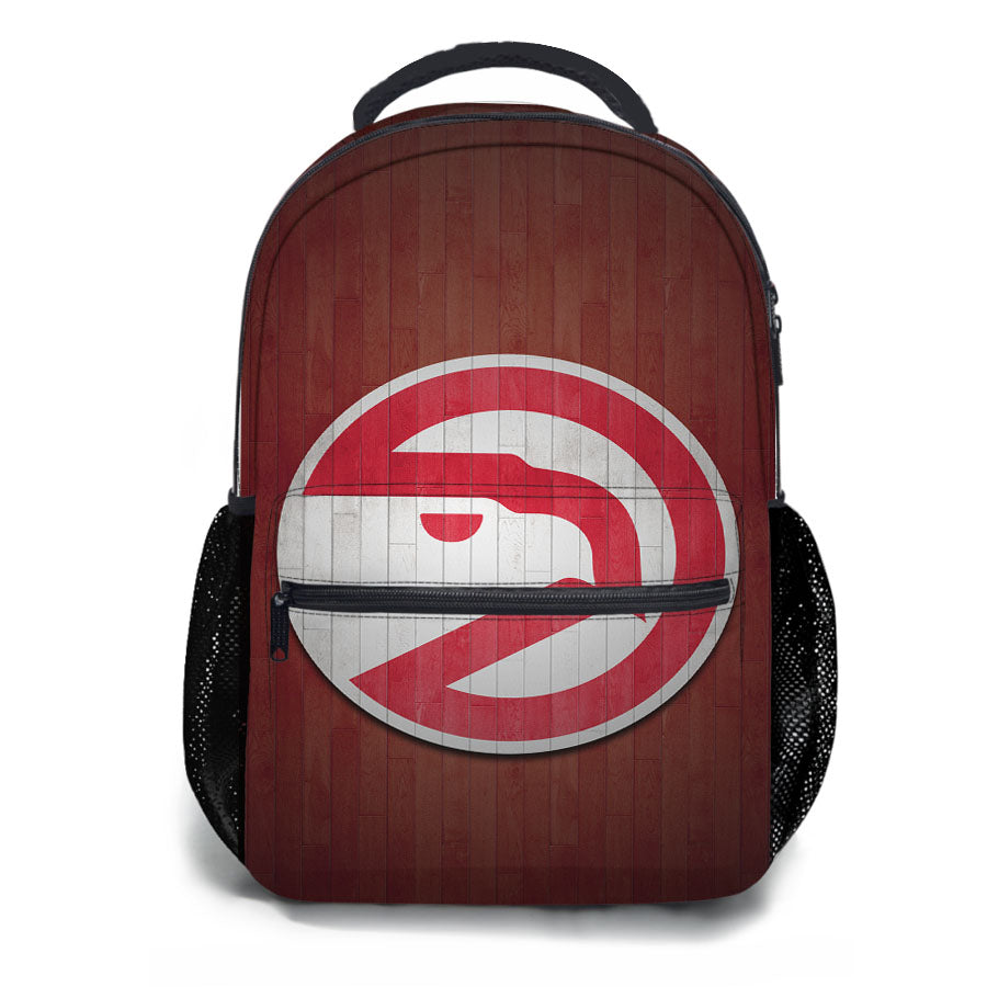 Atlanta Hawks Wood Wallpaper School Backpacks