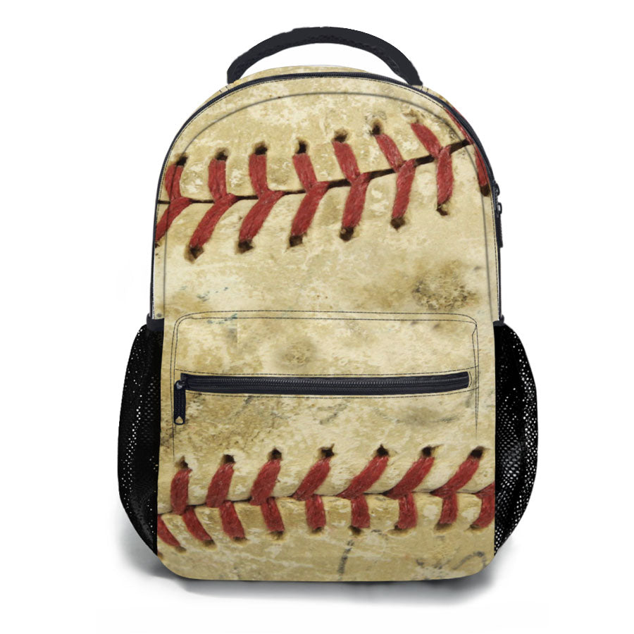 Baseball Ball Skin School Backpacks