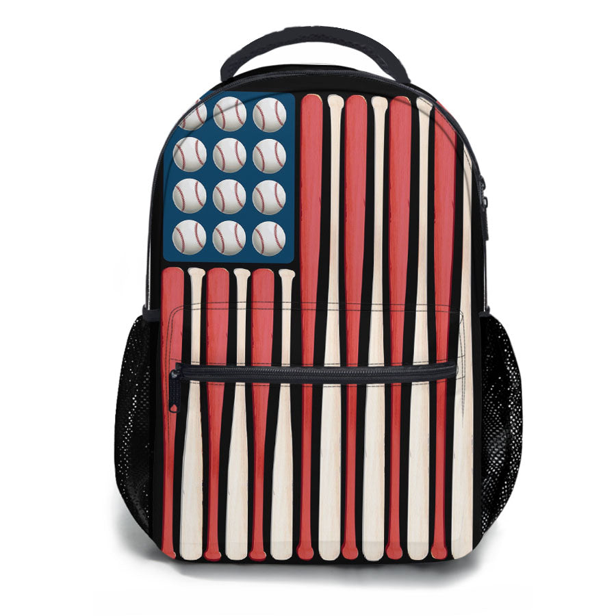 Baseball Bats & Balls School Backpacks