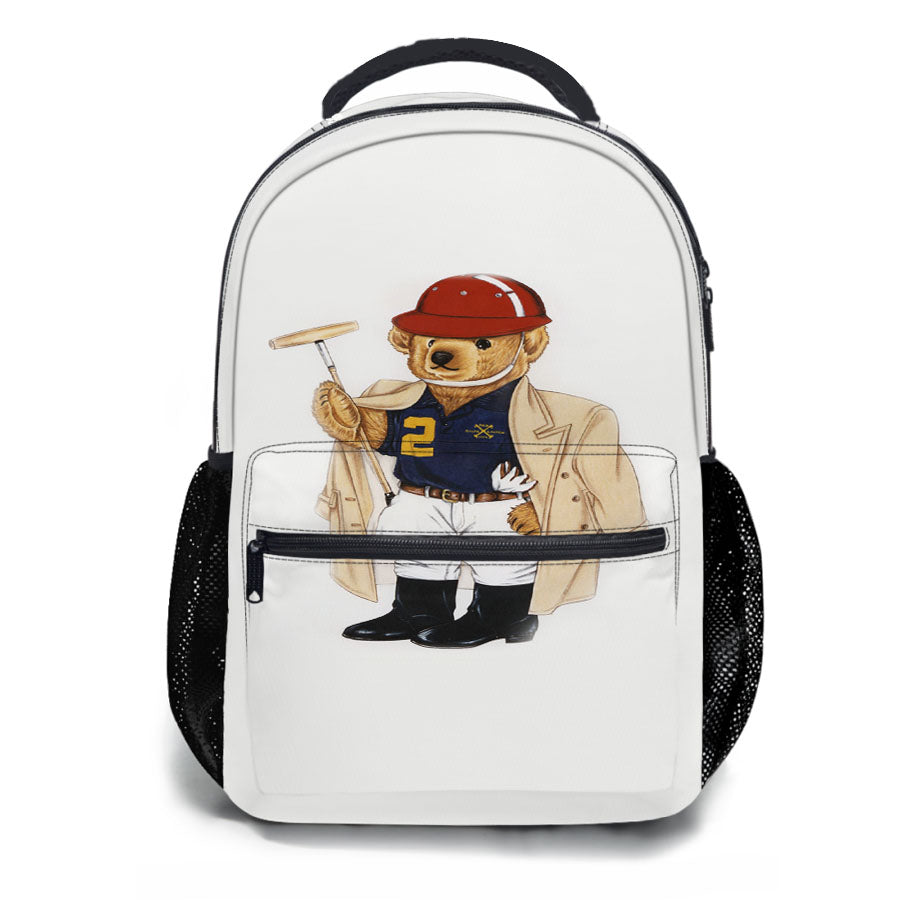Baseball Ralp Polo Bear School Backpacks