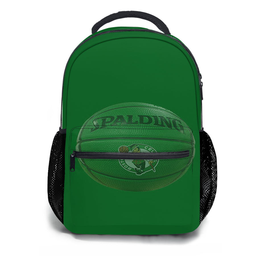 Basket Ball Green Spalding School Backpacks